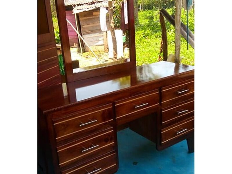 Vanity grande madera tono chocolate