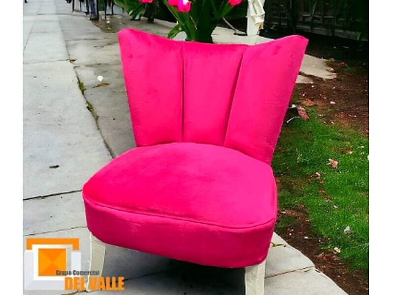 Sillón individual fucsia