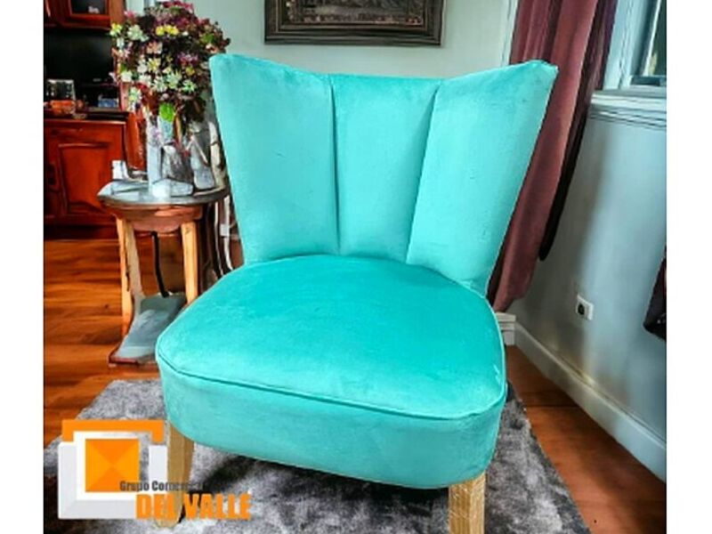 Sillón individual turquesa