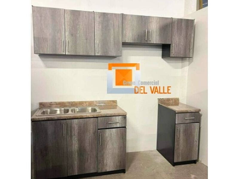 Cocina muebles madera gris México 
