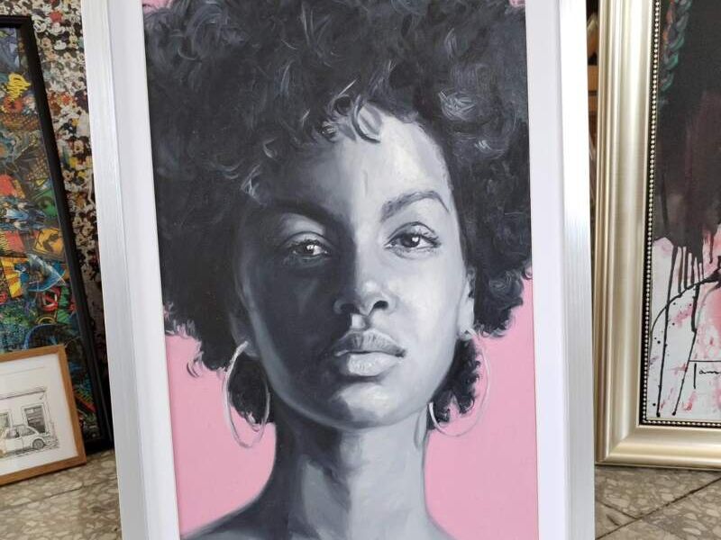 Cuadro Decorativo Mujer Afro Qro