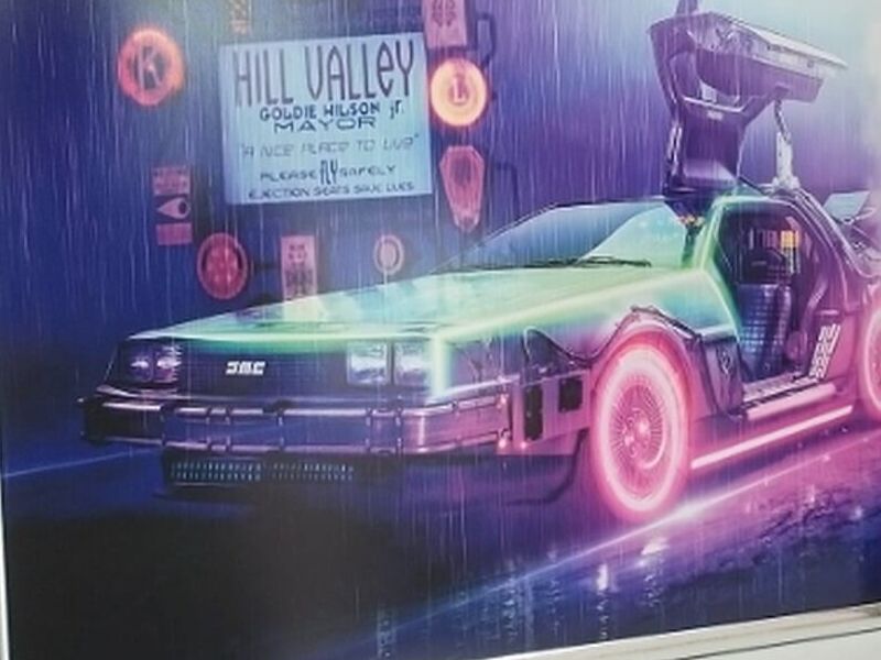 Cuadro Decorativo Delorean Qro