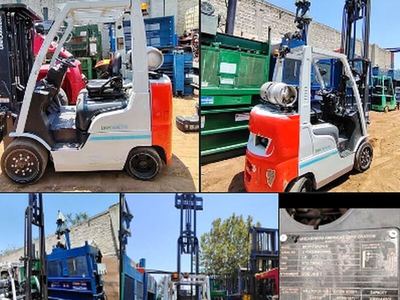 Montacargas UNICARRIERS 5 MIL LIBRAS MASTIL