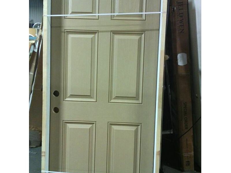 Puerta madera sólida tono blanco hueso