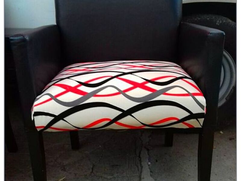 Silla de cuero diseño ondas México