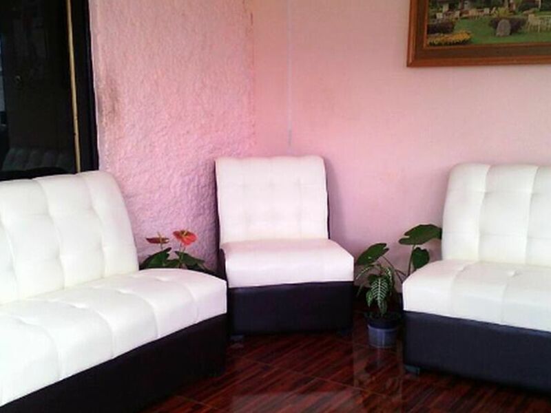 Sala de estar tres piezas blanco México