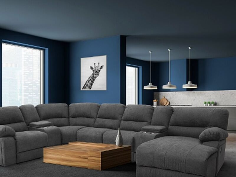 Sala de television gris México