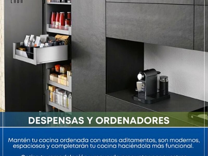 Despensas ordenadores negro madera