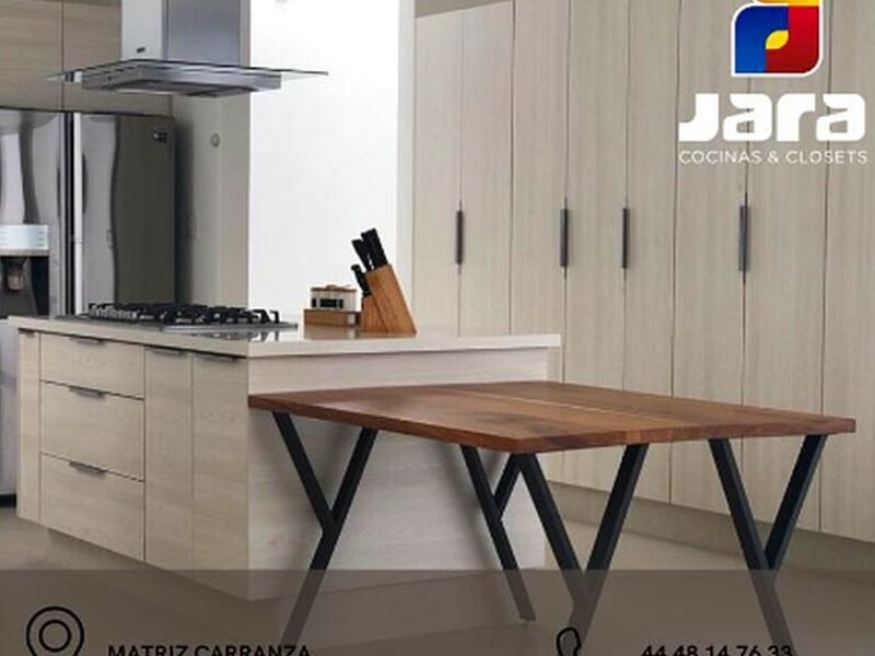 Muebles madera cocina tono gris 