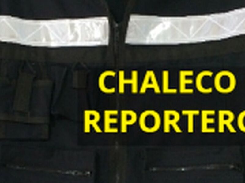 CHALECO REPORTERO NEGRO