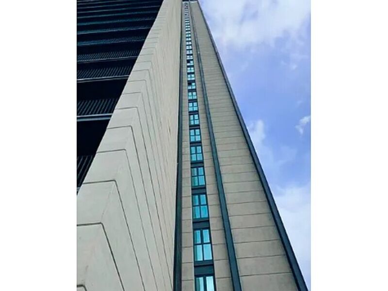 Fachada de ventanas.