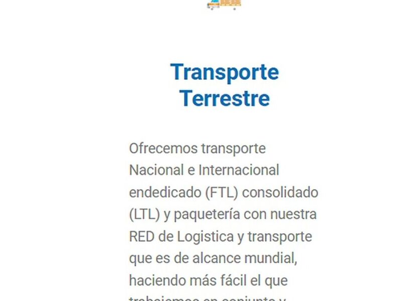 Transporte logística Mérida 