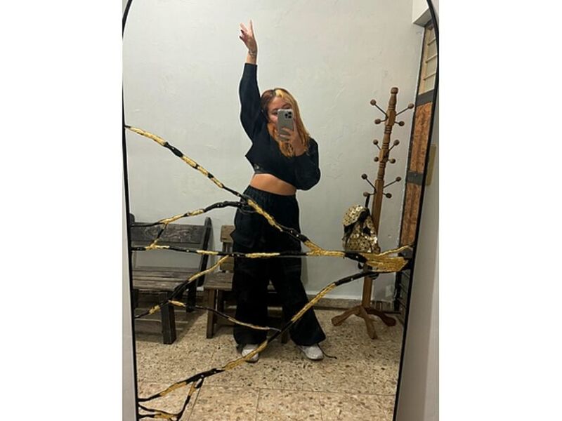 Espejo Kintsugi negro