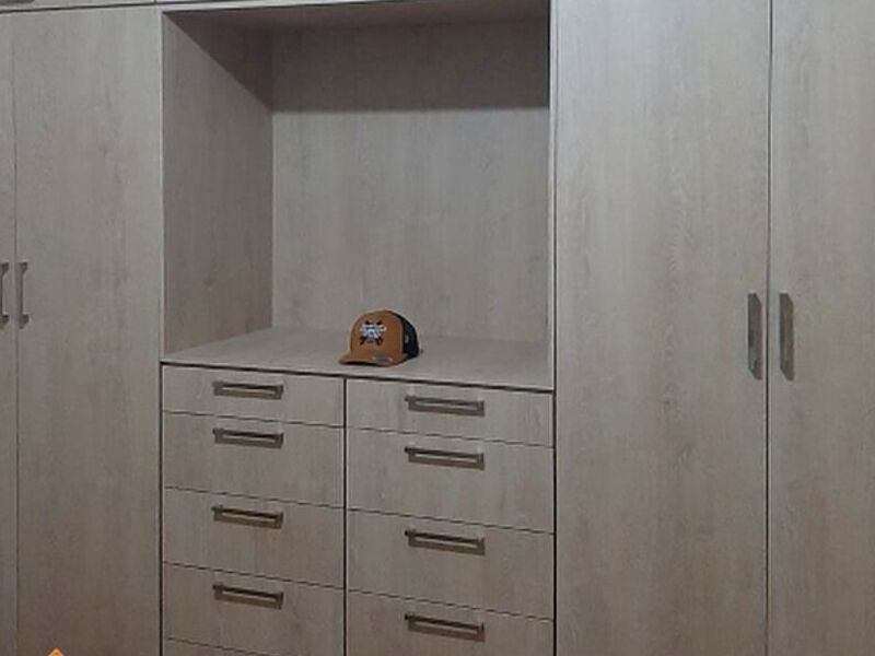Closet en melamina blanca México