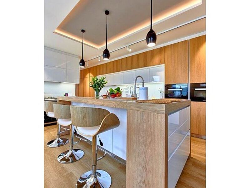 cocina moderna iluminada México