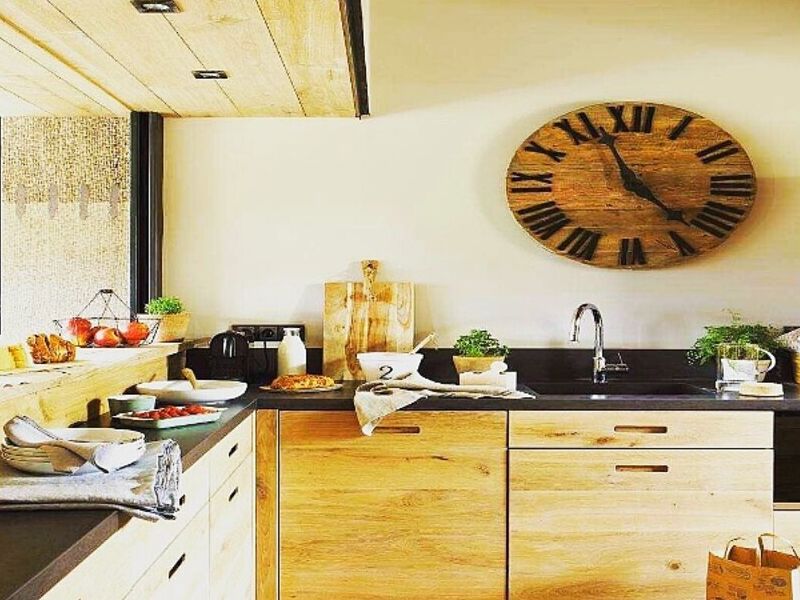 cocina madera y cuarzo México