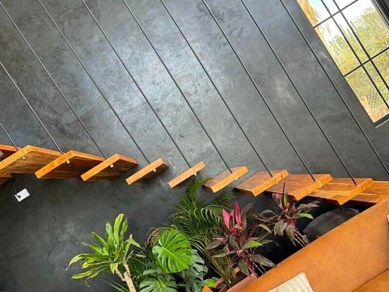 GRADAS FLOTANTES DE MADERA