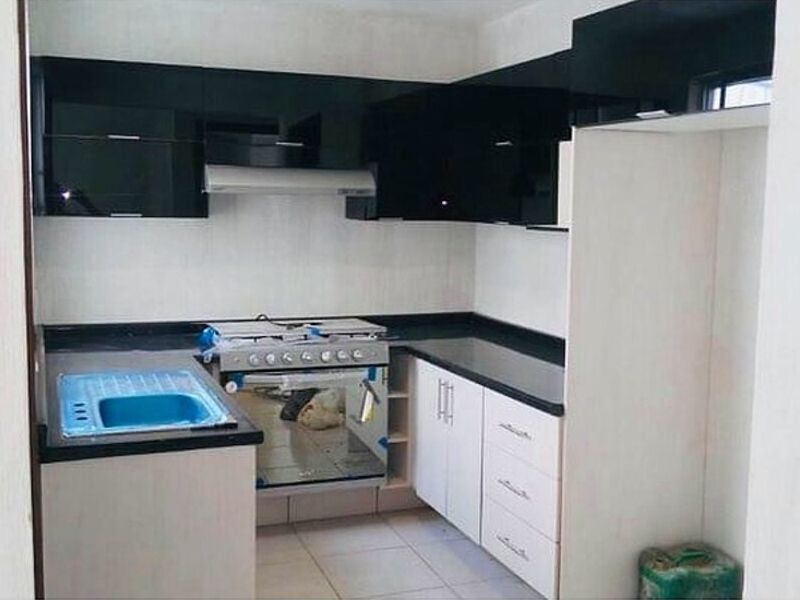 cocina melamina color teca México