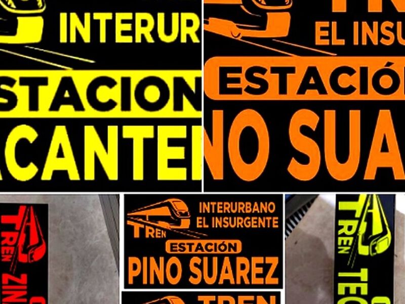 Letreros para inauguración Mexico