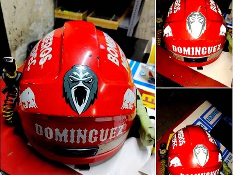 Rotulación de casco Mexico