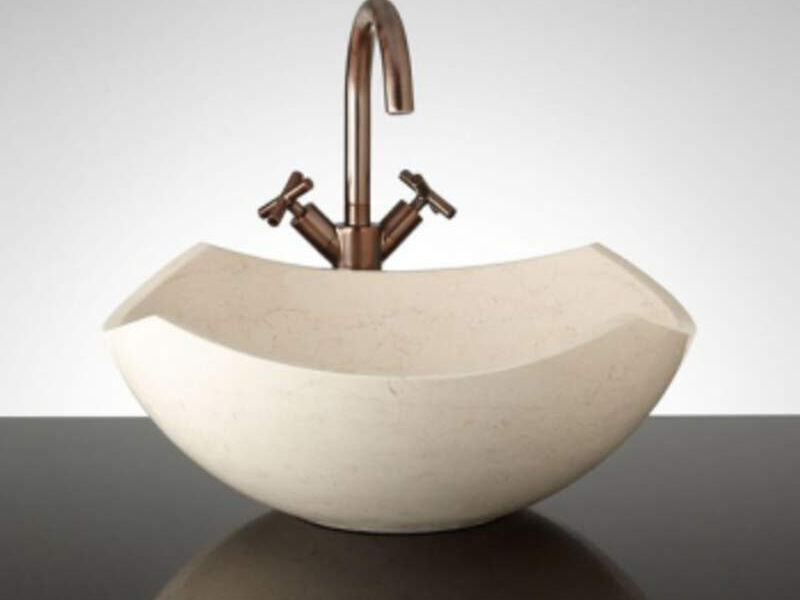 LAVABO MÁRMOL BEIGE Oniko Stone CDMX