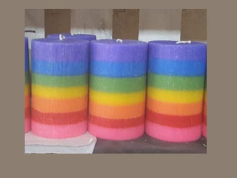 Velas Multicolor Arcoiris México