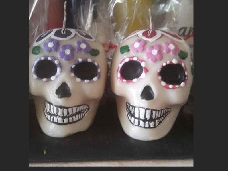 Vela Calavera Día México