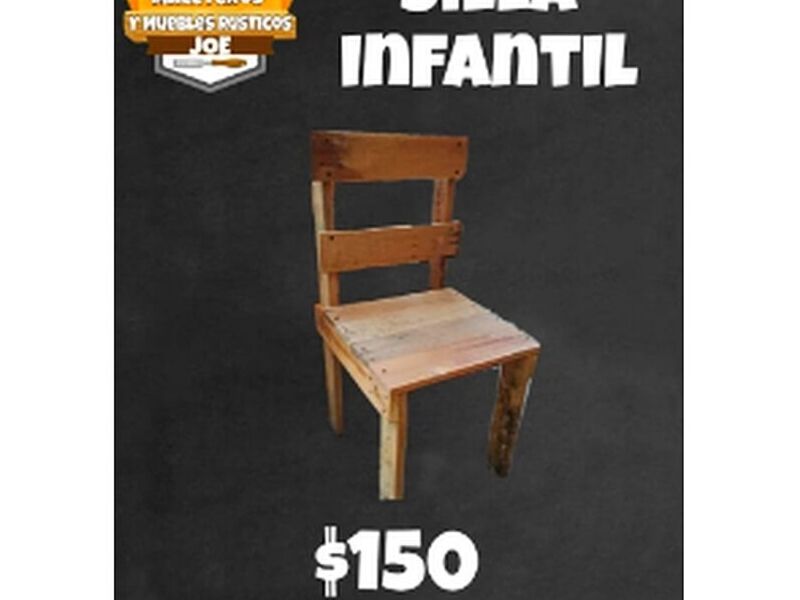 Silla infantil de madera México