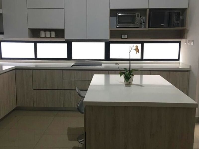 cocina alto brillo blanco México