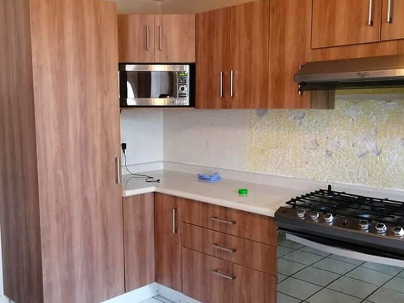 Cocina en L con barra México