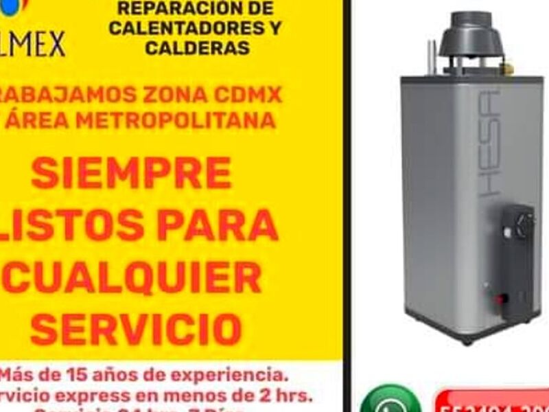 Mantenimiento calentadores de agua--CDMX