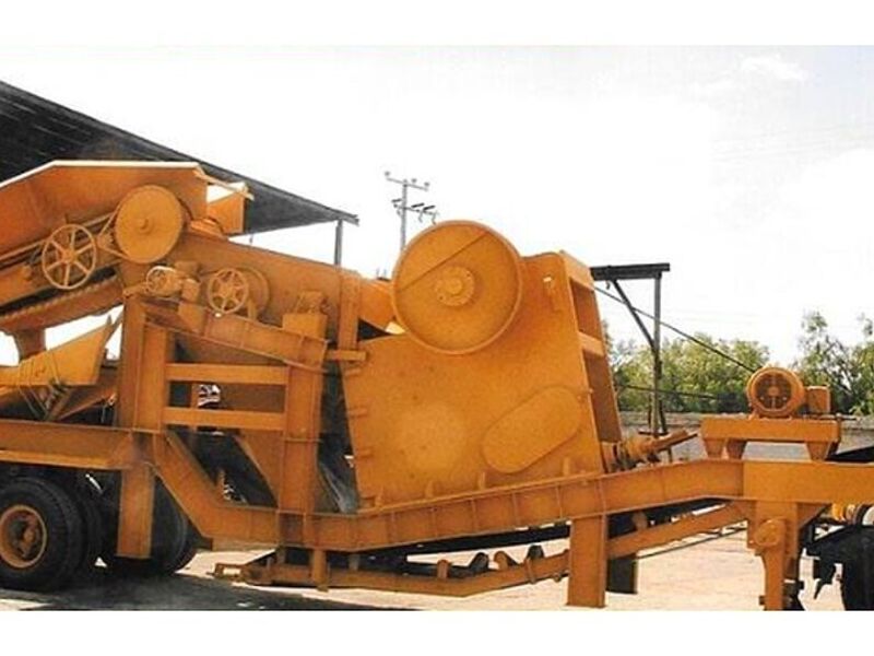 Planta portátil de trituración