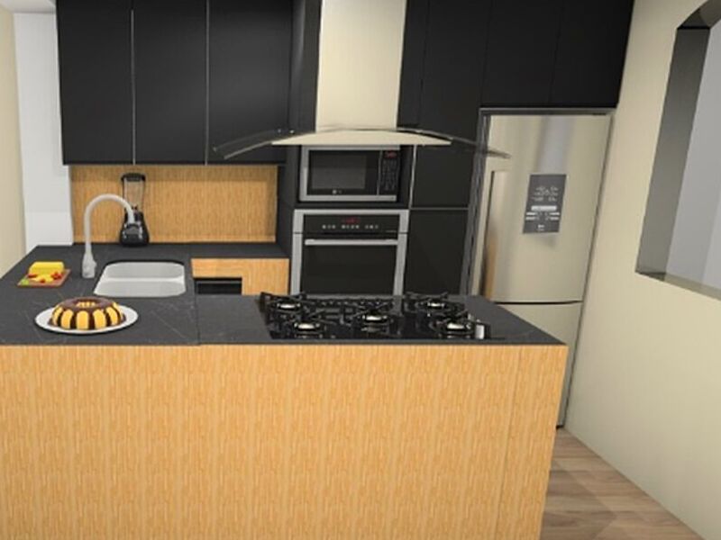 Cocina en combinación de colores SLP