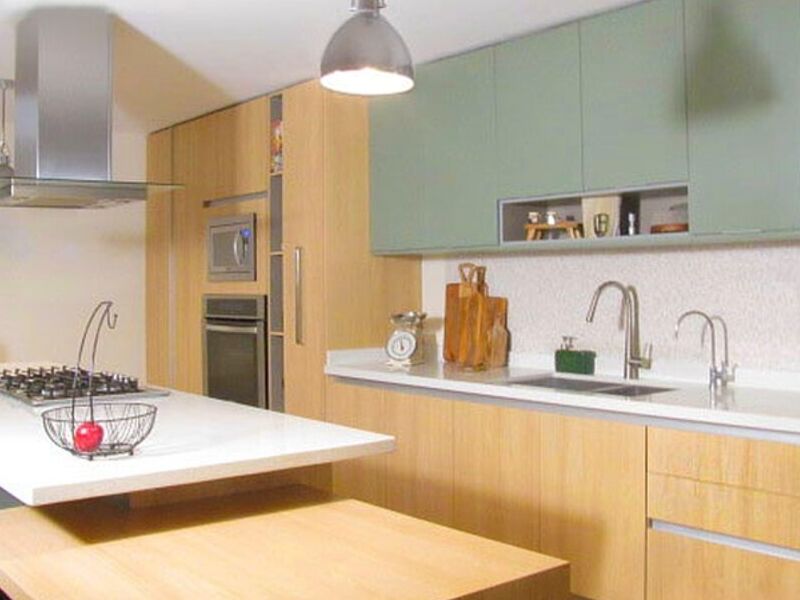 cocina con isla seccionada SLP