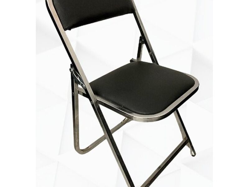 Silla acojinada cromada México
