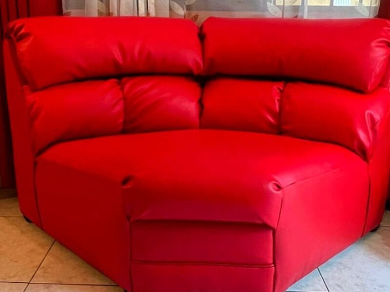 Retapizado en vinil rojo Tamaulipas