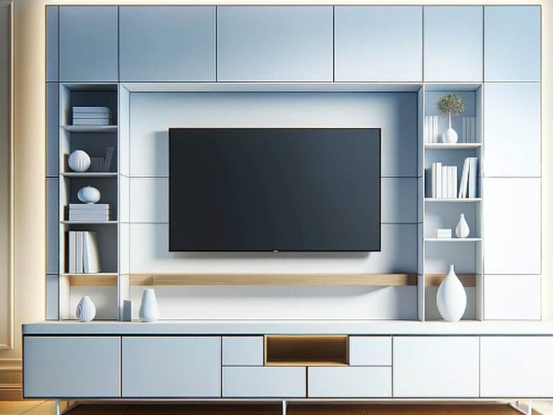 Mueble de TV Blancura Moderna Culiacán