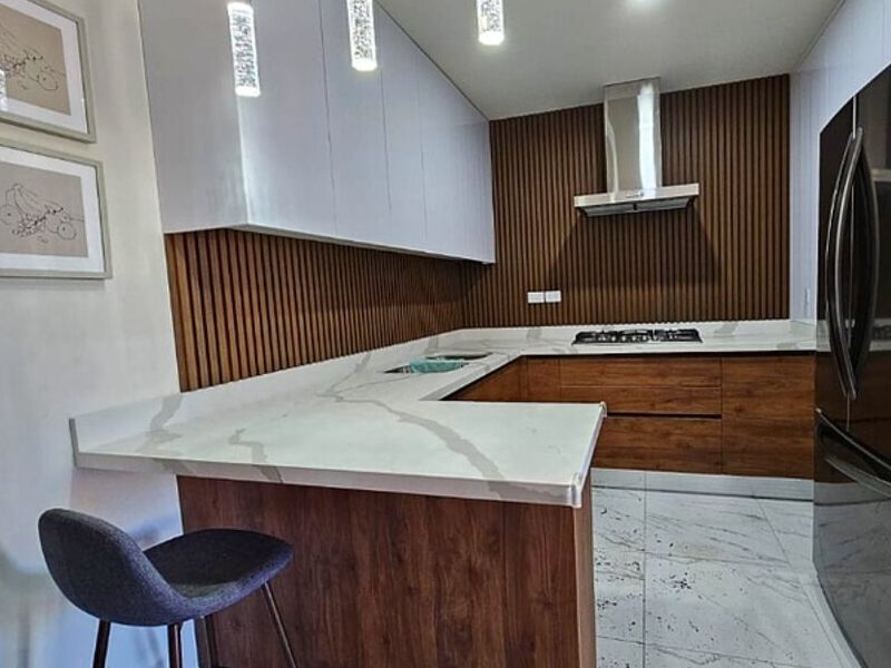 cocina encimera en L Culiacán 