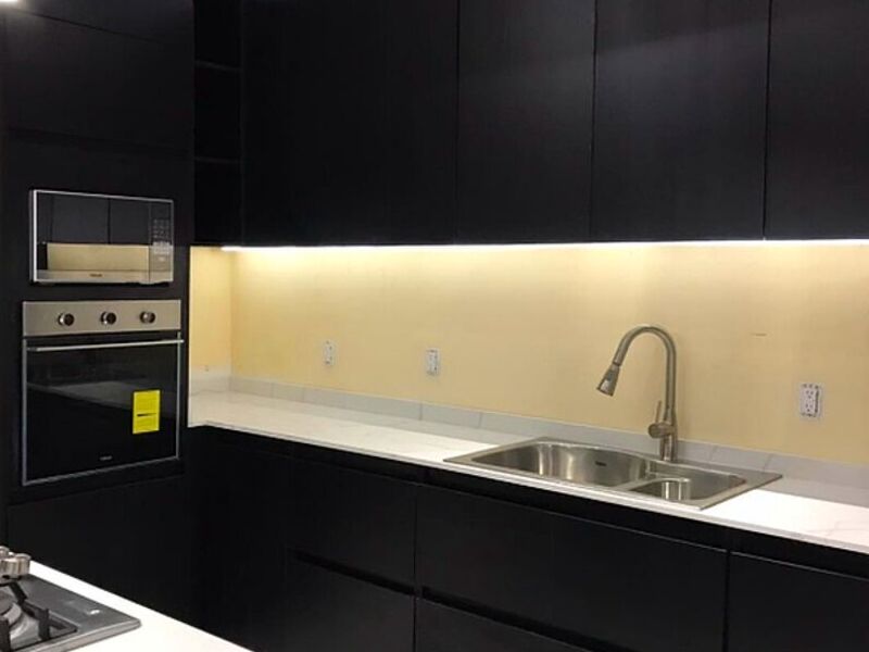 Cocina en melamina negro México