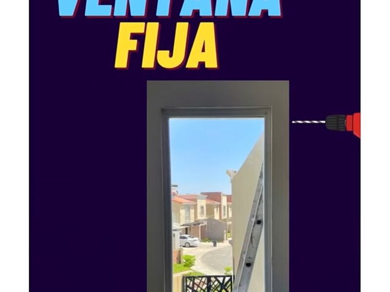 Instalación ventanas fija México