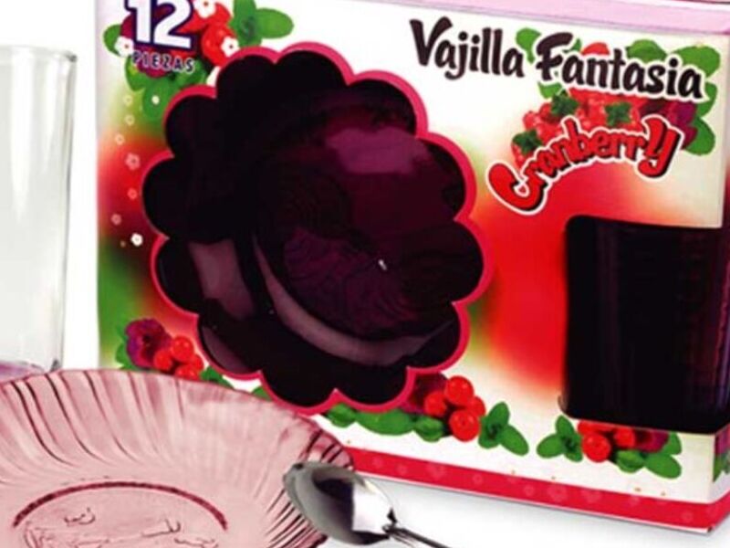 VAJILLA FANTASIA CRANBERRY CDMX