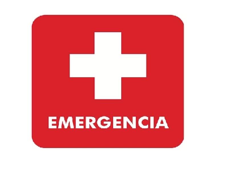Rótulo Cruz Emergencia México