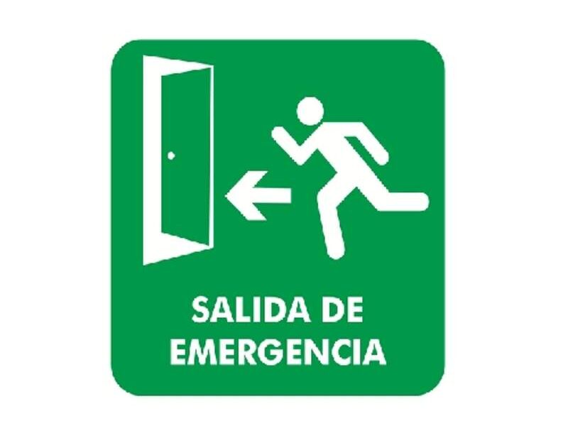 Rótulo Salida Emergencia México