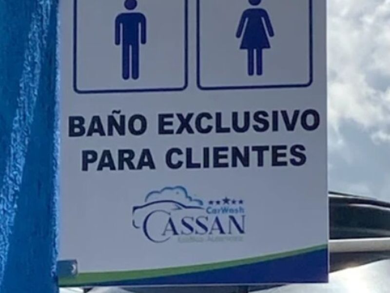 Señal exterior baños México