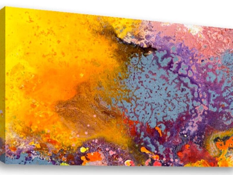 Cuadro Abstracto amarillo México