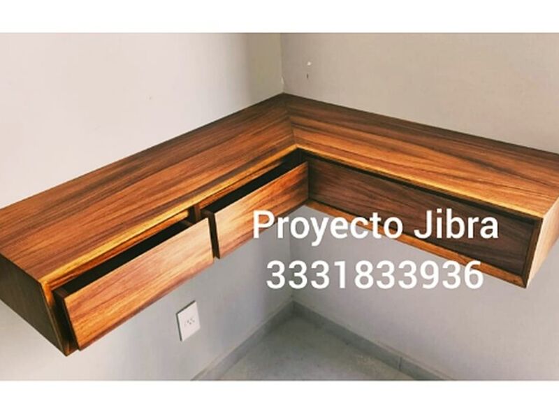 Mueble Parota en escuadra México 