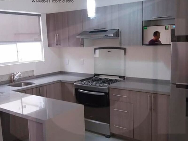 cocina MDF brillante México