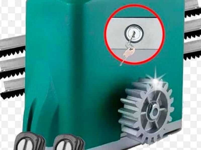 Motor Eléctrico Portón Base Verde México