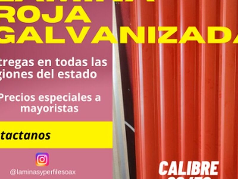 Lámina roja galvanizada México