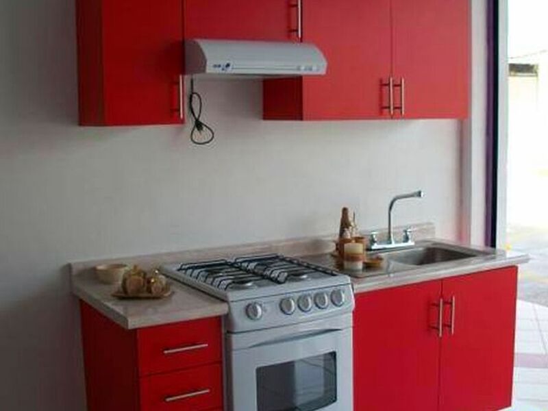 Mueble de Cocina Rojo México